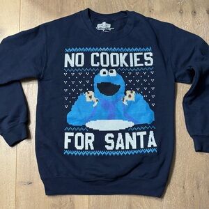 Cookie Monster ugly Christmas sweater (sweatshirt)